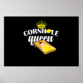 Cornhole Koningin Bean Bag Grappige Cornhole Poster (Voorkant)