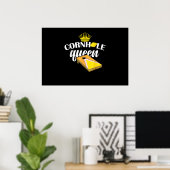 Cornhole Koningin Bean Bag Grappige Cornhole Poster (Thuiskantoor)