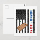 Cornhole Legend USA Briefkaart (Voorkant / Achterkant)