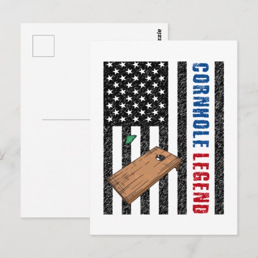 Cornhole Legend USA Briefkaart (Voorkant / Achterkant)