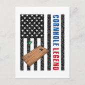 Cornhole Legend USA Briefkaart (Voorkant)