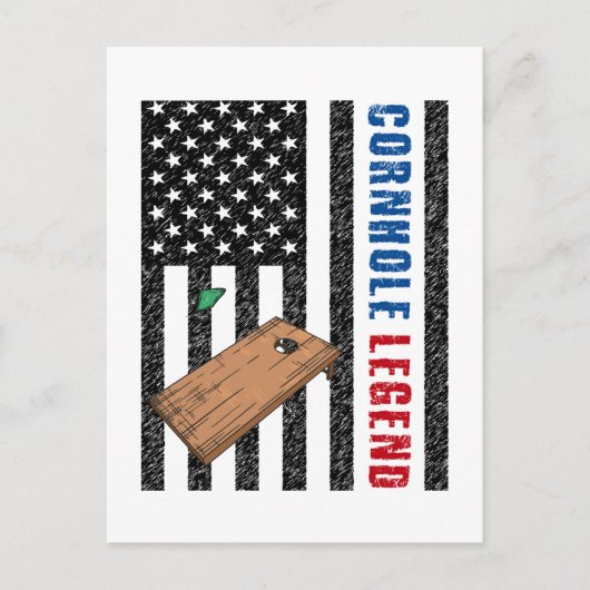 Cornhole Legend USA Briefkaart (Voorkant)