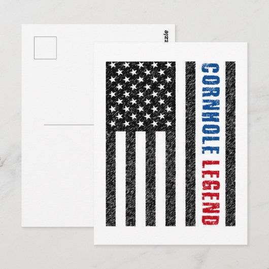 Cornhole Legend USA Briefkaart (Voorkant / Achterkant)