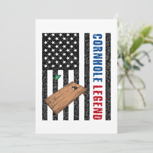 Cornhole Legend USA Kaart (Staand voorkant)