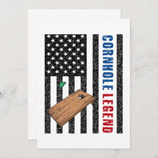 Cornhole Legend USA Kaart (Voorkant / Achterkant)