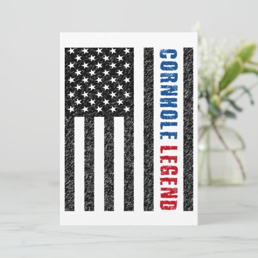 Cornhole Legend USA Kaart (Staand voorkant)