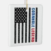 Cornhole Legend USA Keramisch Ornament (Rechts)