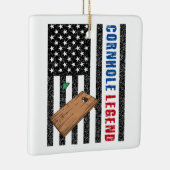 Cornhole Legend USA Keramisch Ornament (Rechts)