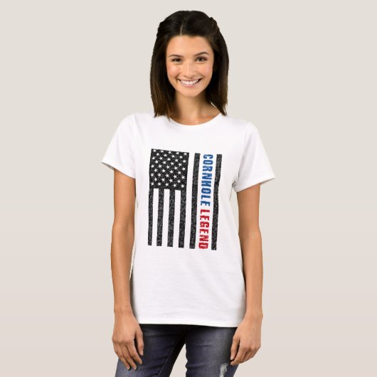 Cornhole Legend USA T-shirt (Voorkant volledig)