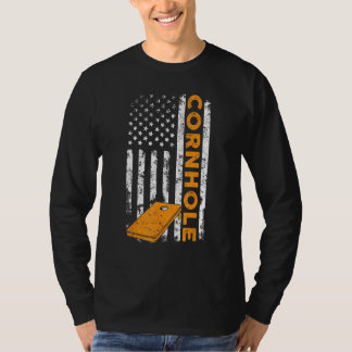 Cornhole Mayspel USA Vlag Patriottisch_1 T-shirt