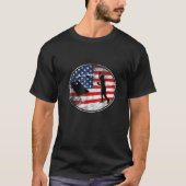 Cornhole Patriotic American Flag  Champion T-shirt (Voorkant)