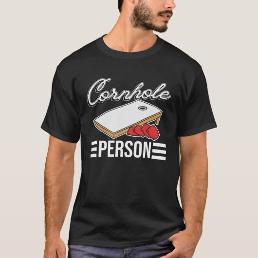 Cornhole Person Cornhole T-shirt (Voorkant)