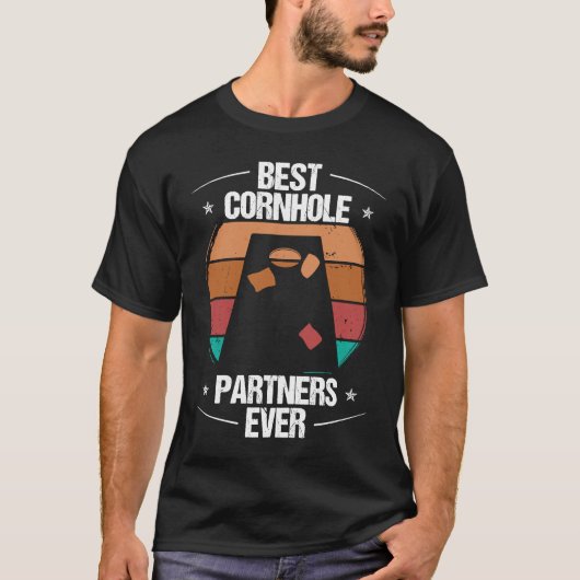 Cornhole Player Best Partners ever Throwing Cornho T-shirt (Voorkant)