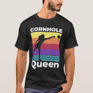 Cornhole Queen Cornhole Moeder Cornhole Champion C T-shirt