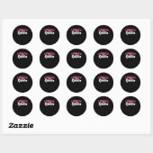 Cornhole Queen Ronde Sticker (Vel)