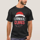 Cornhole Santa Claus Kerstmis Matching Costume T-shirt (Voorkant)