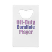 cornhole speler creditkaart flessenopener (Achterkant)