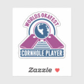 Cornhole speler, Dummy Boards, Sack Toss Game, Sticker (Vel)