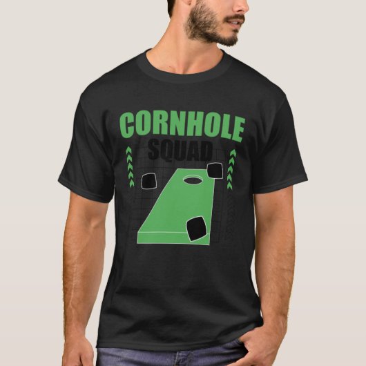Cornhole Squad Ironic Quote Sack Tossing T-shirt (Voorkant)