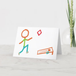 Cornhole Stickman Bedankkaart