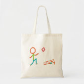 Cornhole Stickman Tote Bag (Voorkant)