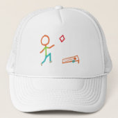 Cornhole Stickman Trucker Pet (Voorkant)