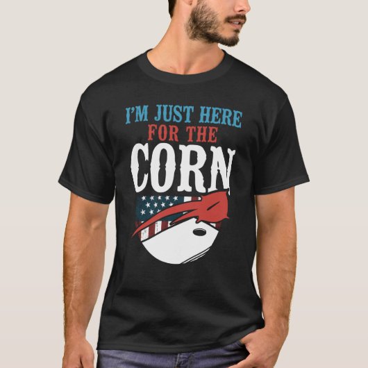 Cornhole Team Bean Bag Player Champ American Flag T-shirt (Voorkant)