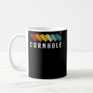 Cornhole Team Bean Bag Speler Champ Retro Cornhole Koffiemok
