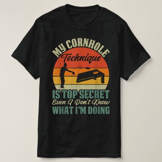 Cornhole Toss Game T-shirt (Design voorkant)