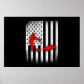 Cornhole US Flag Poster (Voorkant)