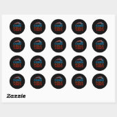 Cornhole Vibes Cornhole Speler Ronde Sticker (Vel)