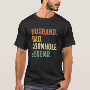 Cornhole Vintage Grappig Cadeau Echtgenoot Vader L T-shirt