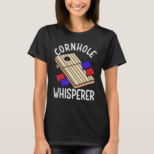 Cornhole Whisperer Corn Hole T-shirt (Voorkant)