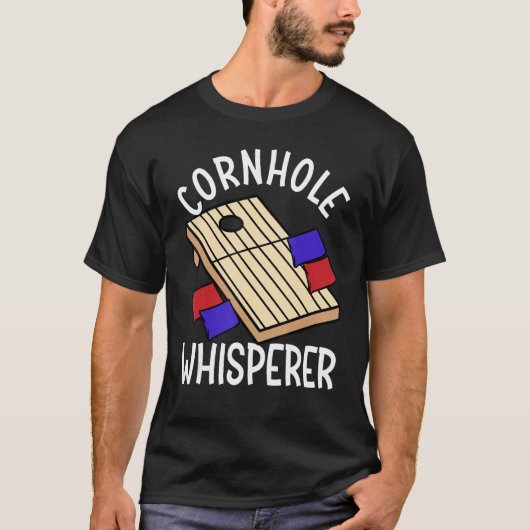 Cornhole Whisperer Corn Hole T-shirt (Voorkant)