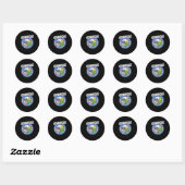 Cornhole Your Hole is mijn doel Amerikaanse vlag Ronde Sticker (Vel)