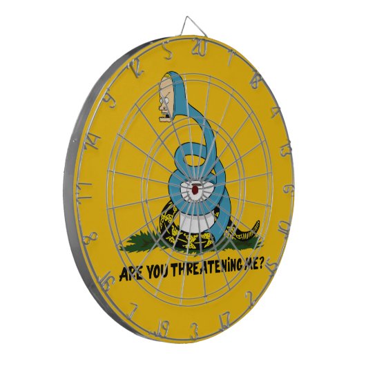 Cornholio: Bedreig je mij Beavis & Butthead? Dartbord (Voorkant Links)