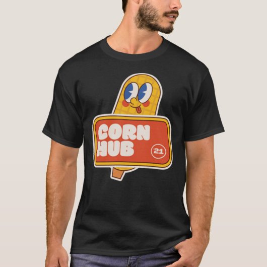 CornHub &x27;21 Essentiële T-Shirt (Voorkant)