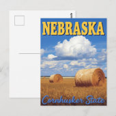 Cornhusker Staat Nebraska Briefkaart (Voorkant / Achterkant)
