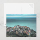Corniglia on the cliffs, Cinque Terre Italië Briefkaart (Voorkant / Achterkant)