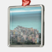 Corniglia on the cliffs, Cinque Terre Italië Metalen Ornament (Links)