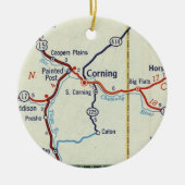 Corning NY Keramisch Ornament (Voorkant)