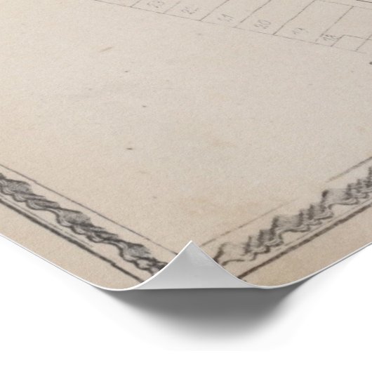 corning NY Map (1873) Poster (Hoek)