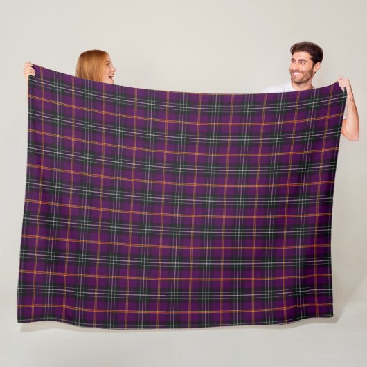 Cornisch Familie Tartan - Curnow Fleece Deken (In situ)