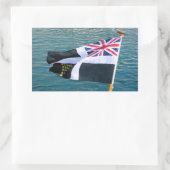 Cornisch vaandel rechthoekige sticker (Tas)