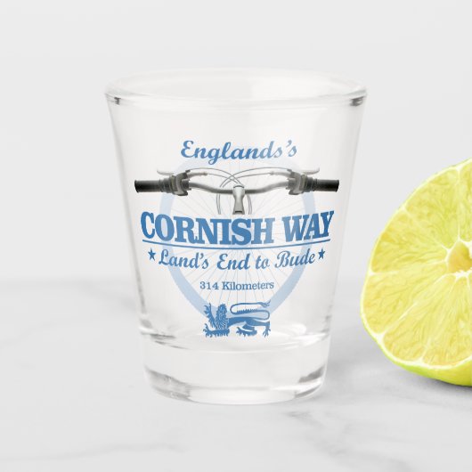 Cornisch Weg (H2) Shot Glas (Voorkant)