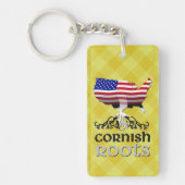 Cornish American Ancestry Roots Keyring Sleutelhanger (Voorkant)