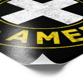 Cornish American Flag Foto Afdruk (Hoek)