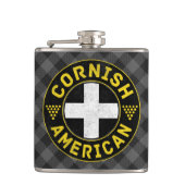 Cornish American Flag Hipflask Heupfles (Voorkant)