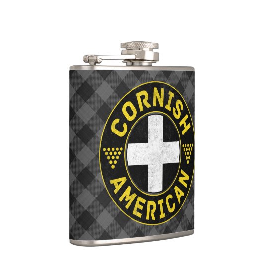 Cornish American Flag Hipflask Heupfles (Rechts)