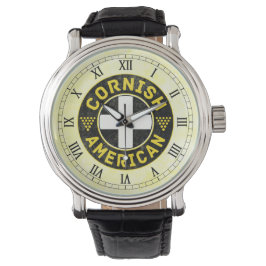 Cornish American Flag Horloge